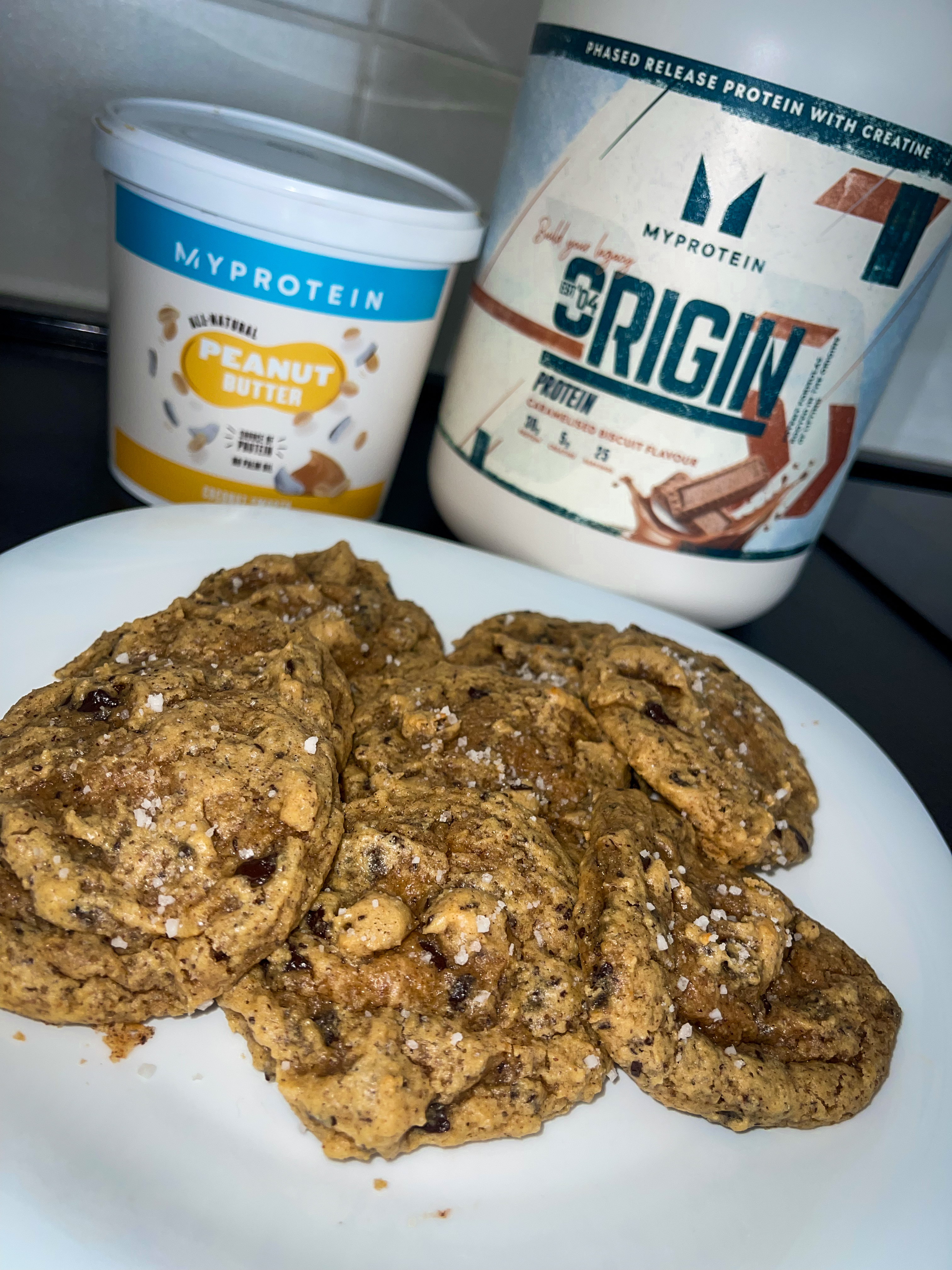 Csokidarabos-mogyoróvajas protein cookies